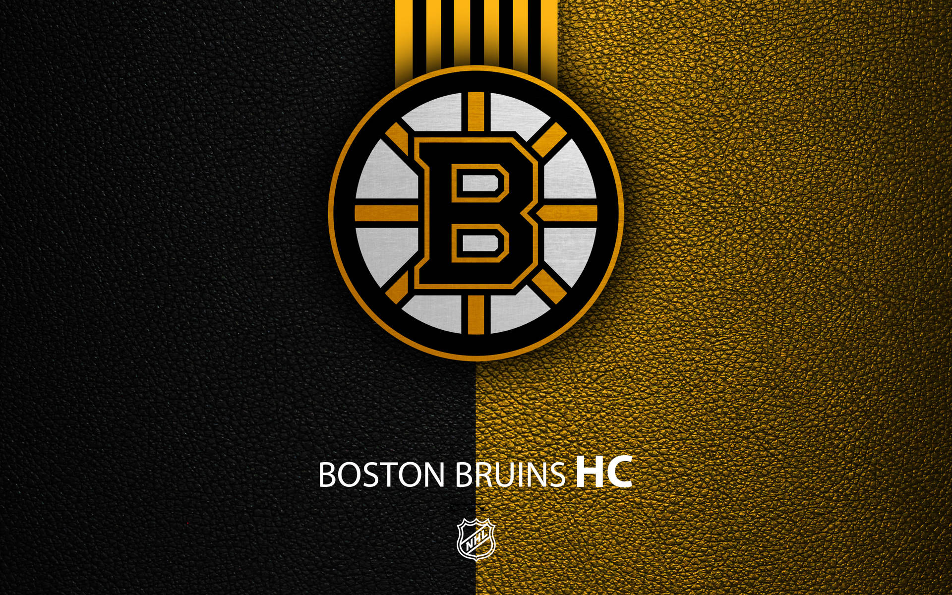 Boston Bruins Yellow Black Wallpaper