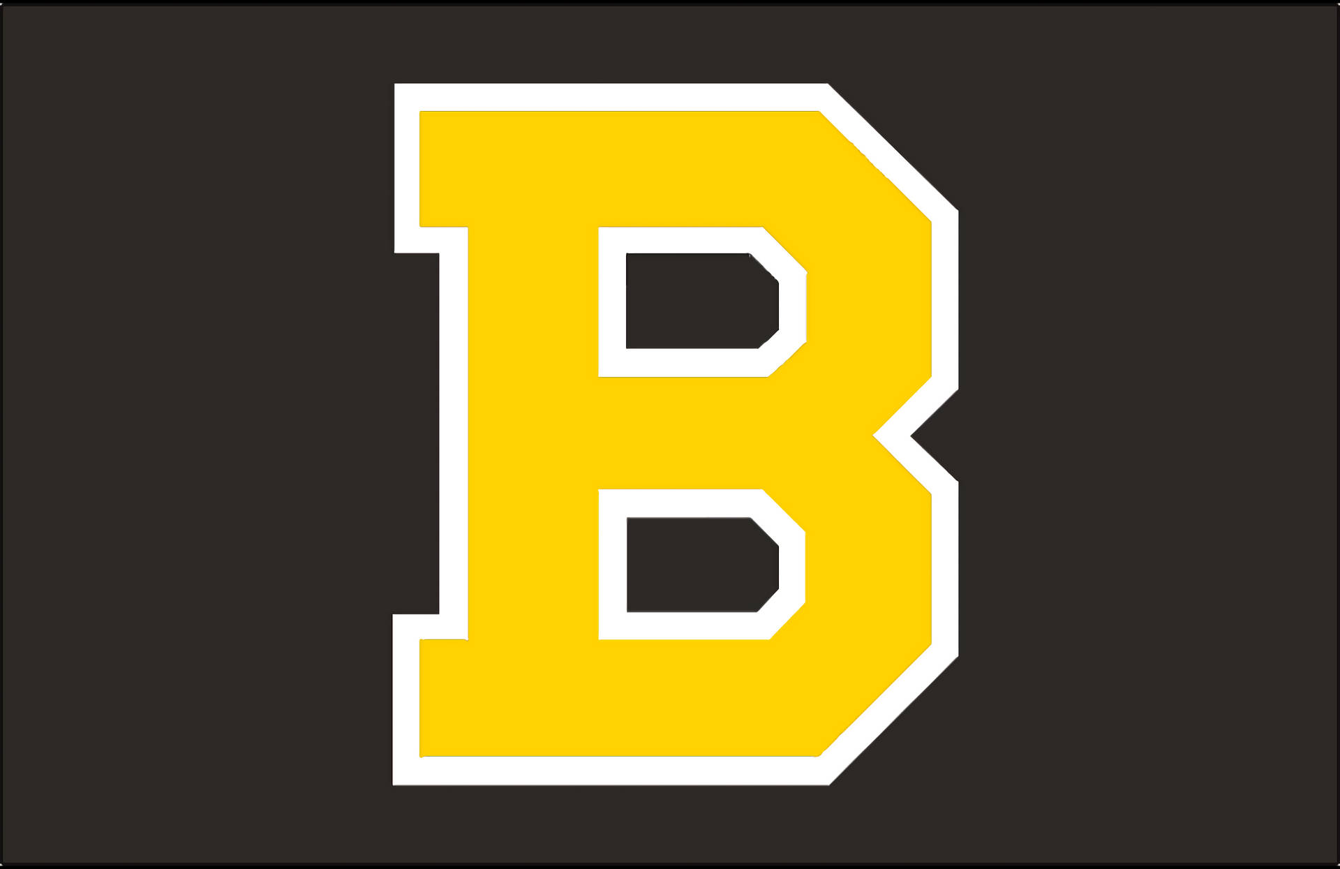 Boston Bruins Yellow Letter Wallpaper
