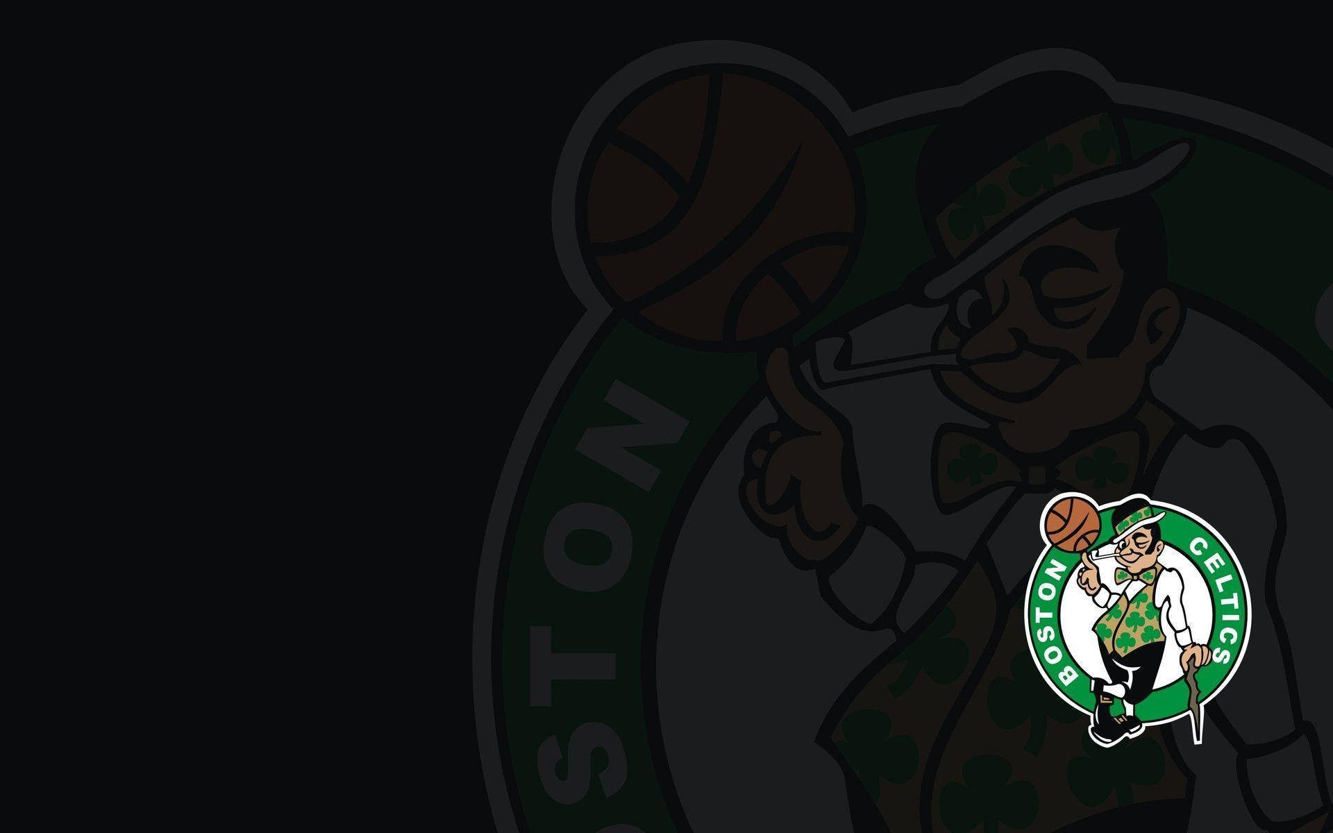 Boston Celtics Black Logo Wallpaper