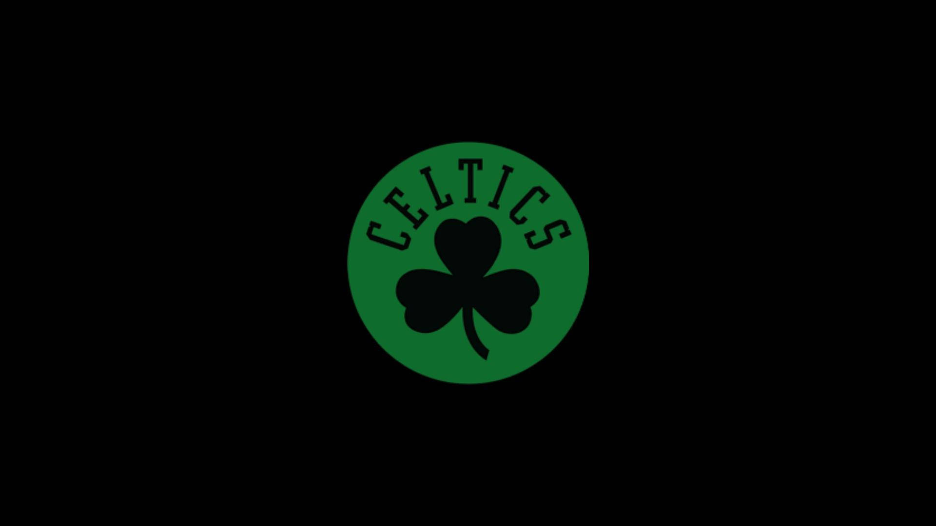 Logo Scuro Dei Boston Celtics Sfondo
