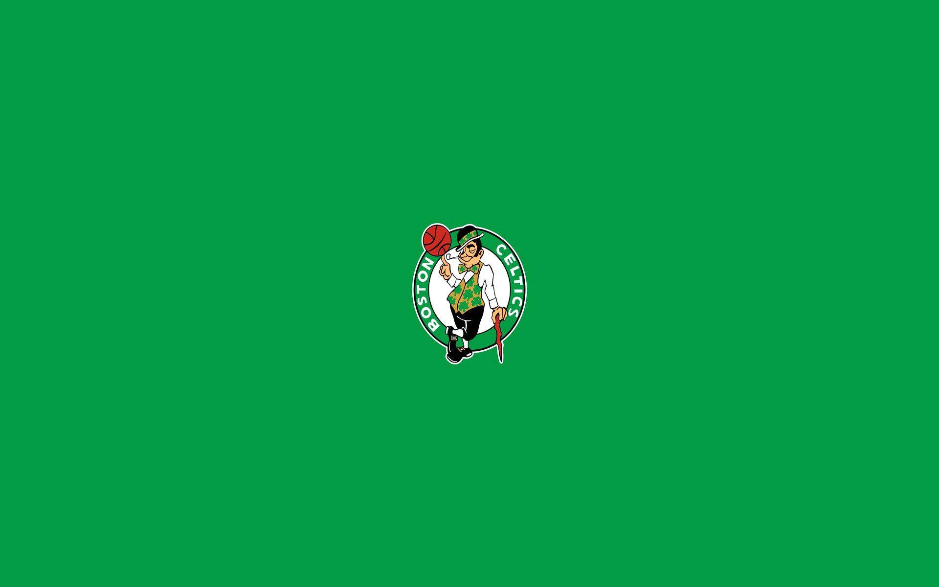 Boston Celtics In Plain Green Wallpaper