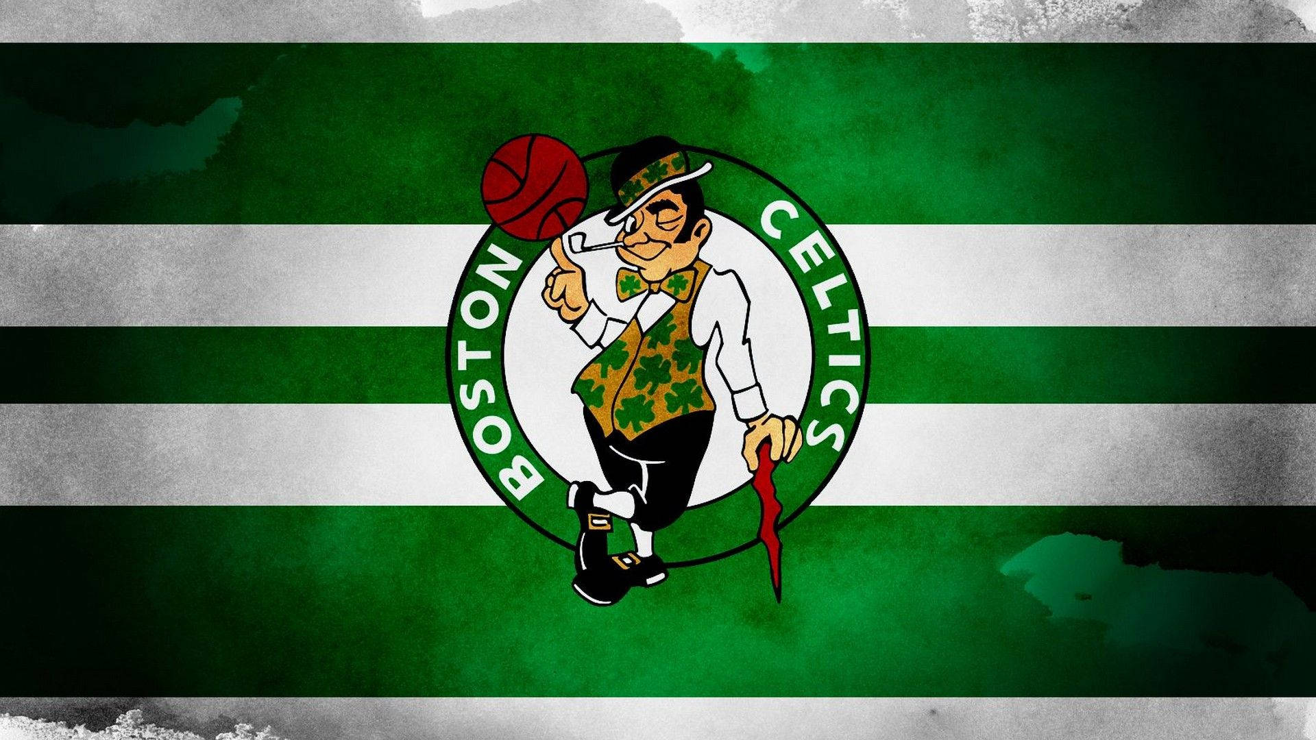 Boston Celtics Leprechaun Man Logo Wallpaper