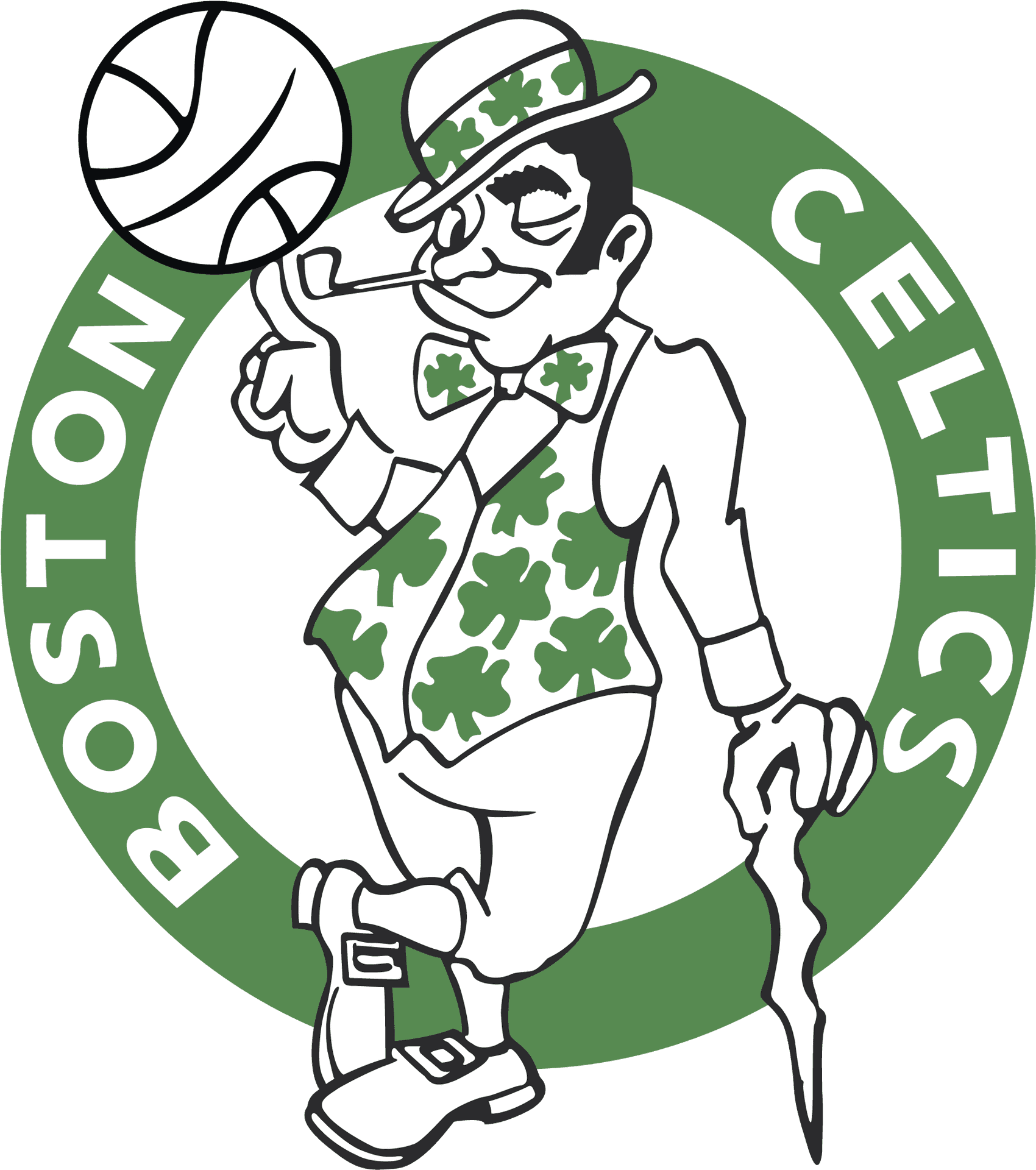 Boston Celtics Logo Illustration.png PNG