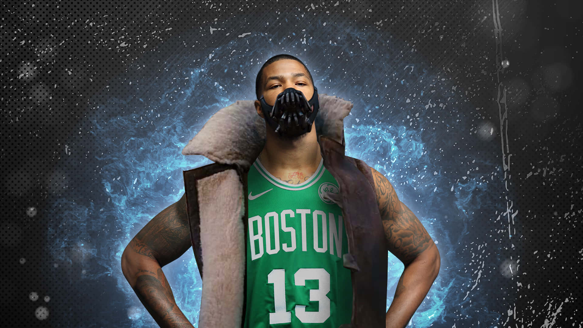 Boston Celtics Marcus Morris Galaxy Fanart Wallpaper