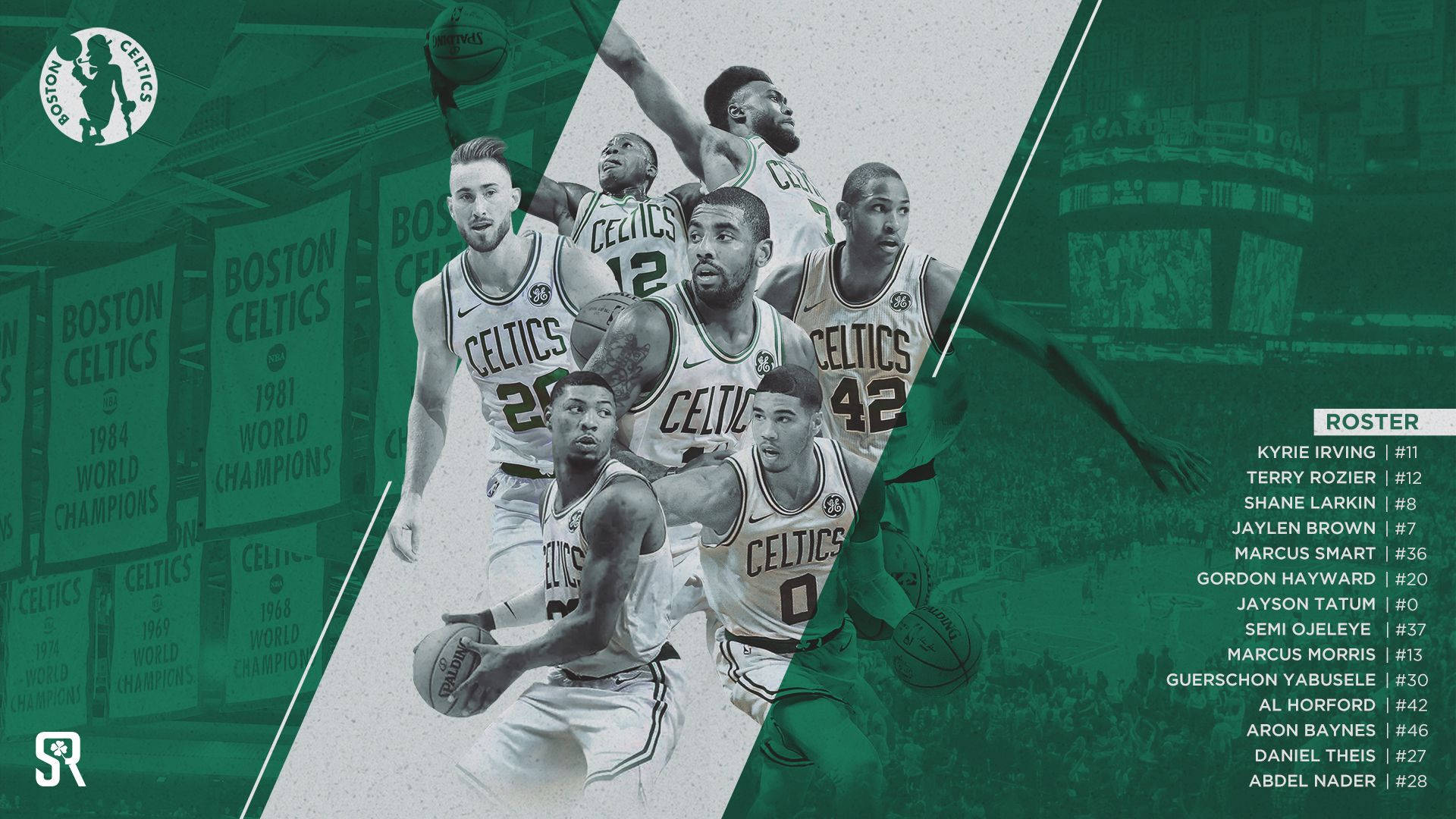 Boston Celtics Roster Team Players Wallpaper