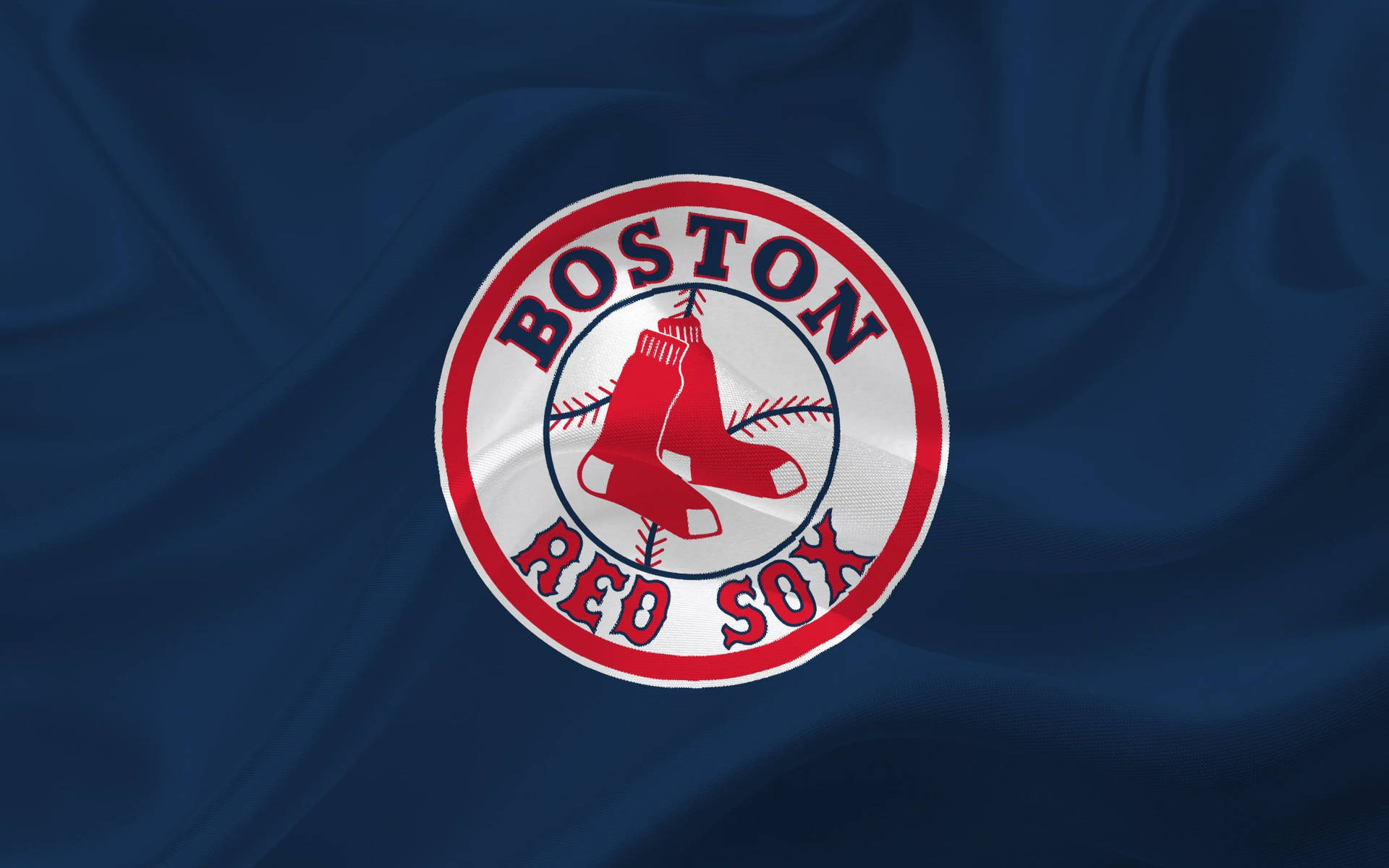 Boston Red Sox Blue Cloth Wallpaper