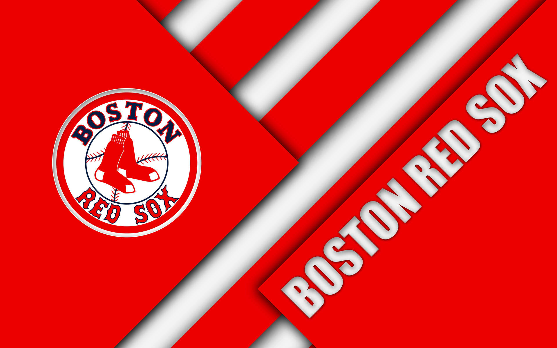 Boston Red Sox Horizontal Stripes Wallpaper