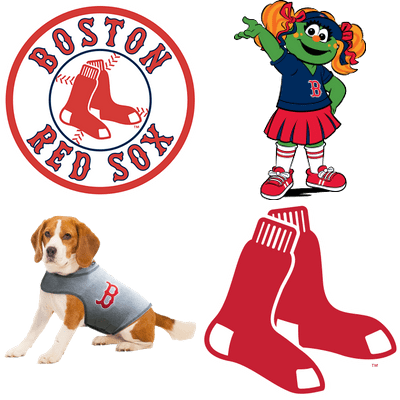 Boston Red Sox Logo Mascot Dog PNG