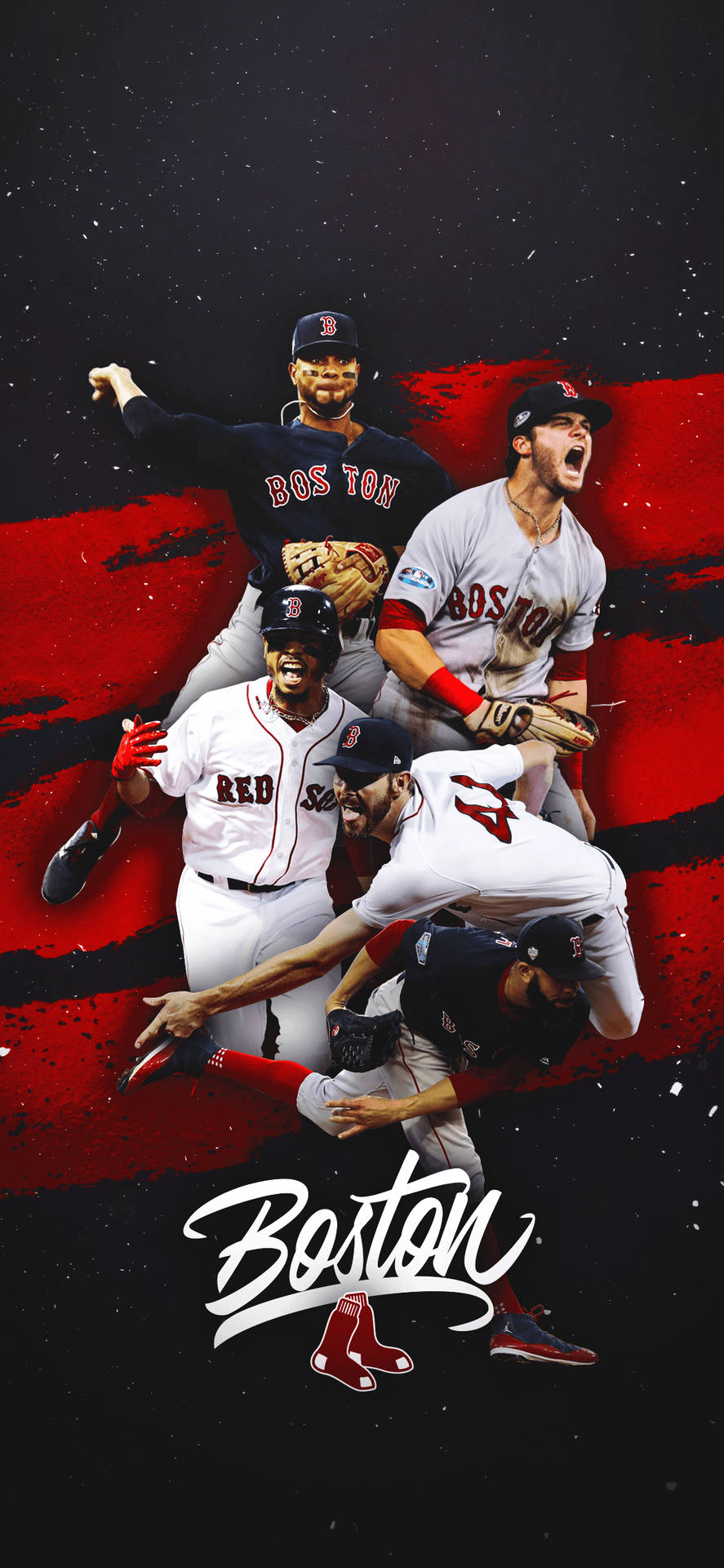 Boston Red Sox Star Players Wallpaper