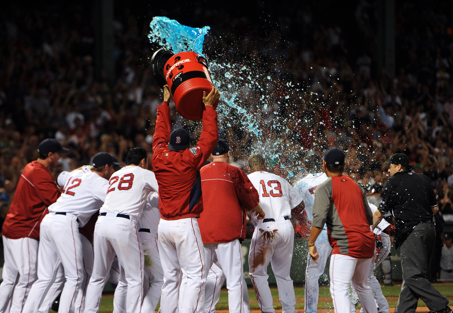 Boston Red Sox Victory Celebration Wallpaper