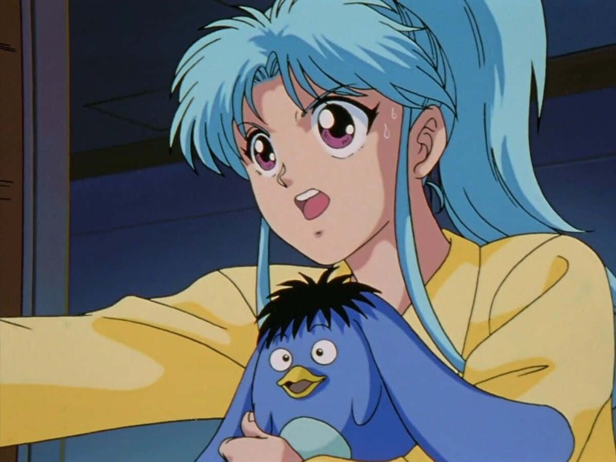 Download Botan From Yu Yu Hakusho In Her Iconic Outfit Wallpaper