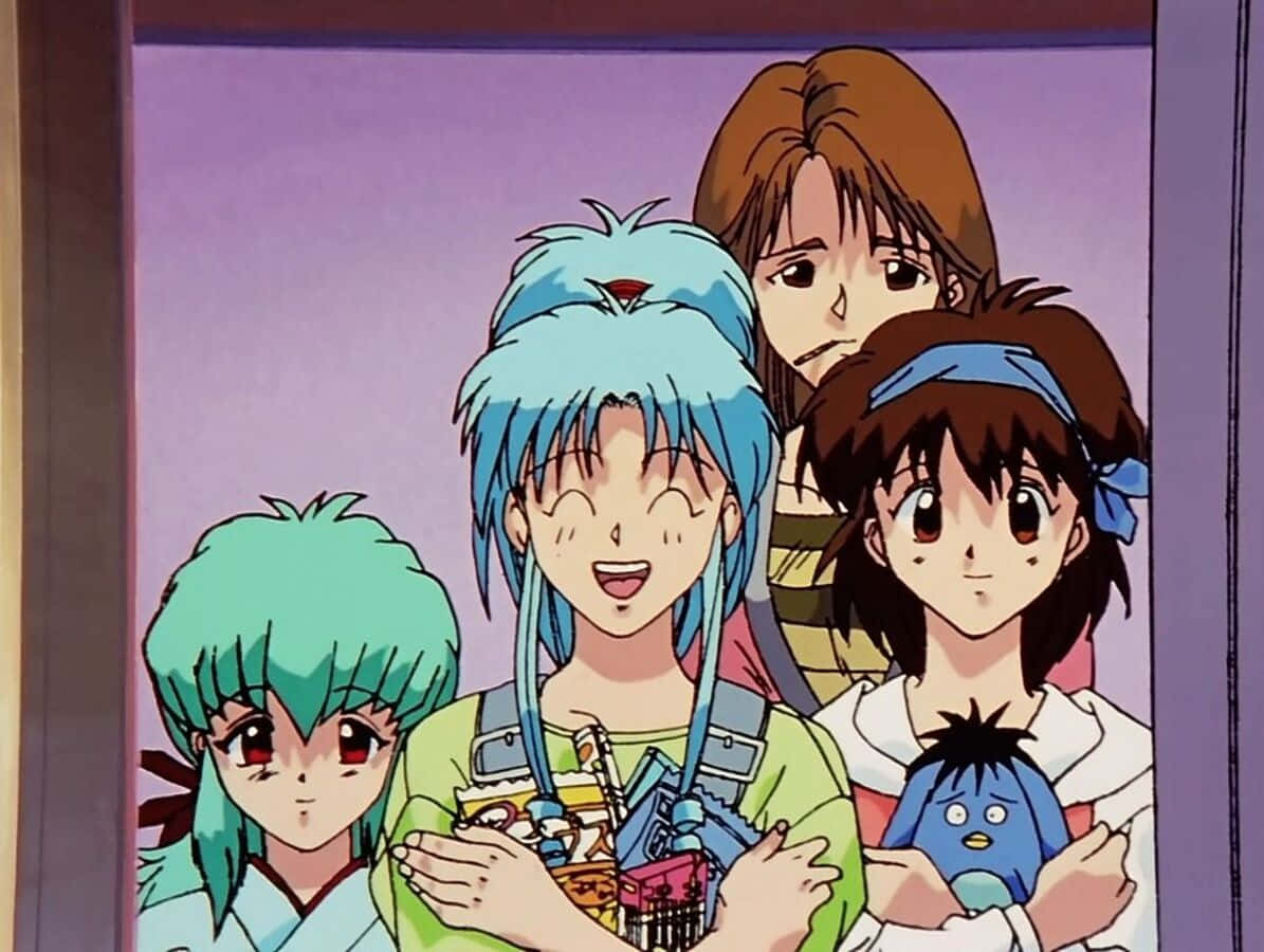 Download Botan From Yu Yu Hakusho In Her Iconic Outfit Wallpaper