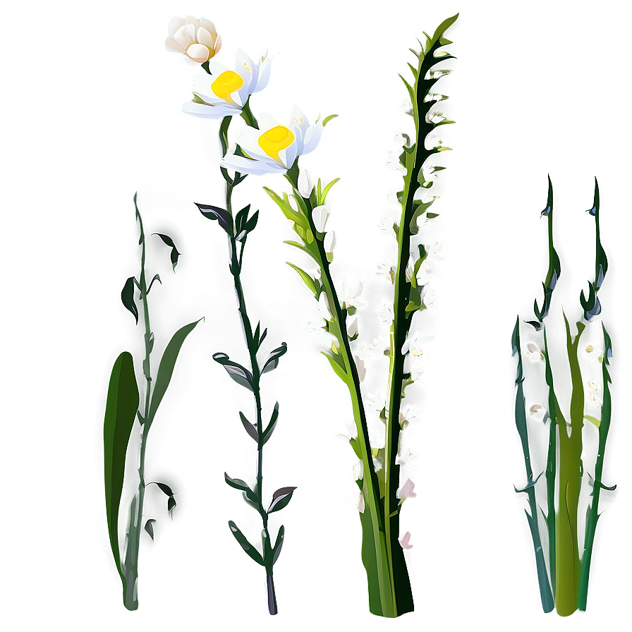 Botanical Flower Stem Png 95 PNG