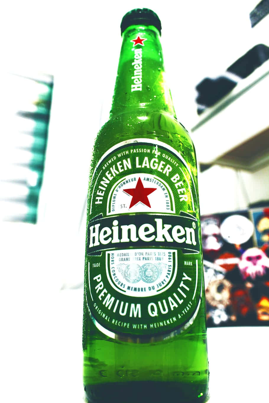 Bottigliedi Heineken In Mostra