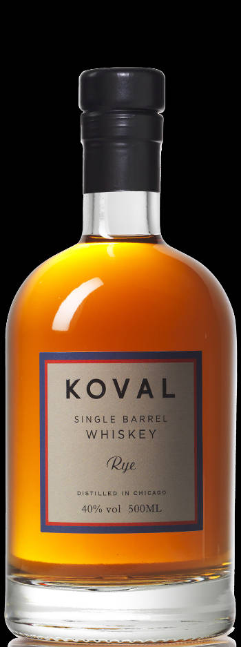 Bottle Of Koval Four Grain Background