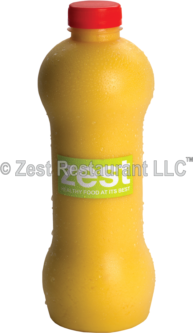 Bottled Yellow Smoothie Zest Restaurant PNG