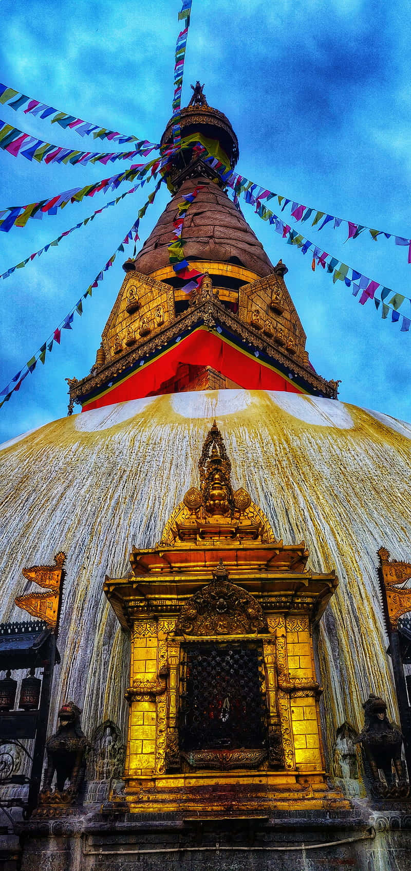 Boudhanath Stupa Golden Entrance Wallpaper