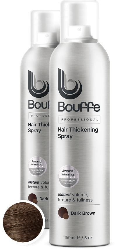 Bouffe Dark Brown Hair Thickening Spray PNG