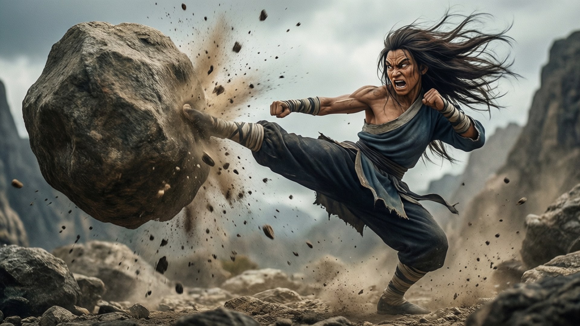 Boulder Attack Wallpaper