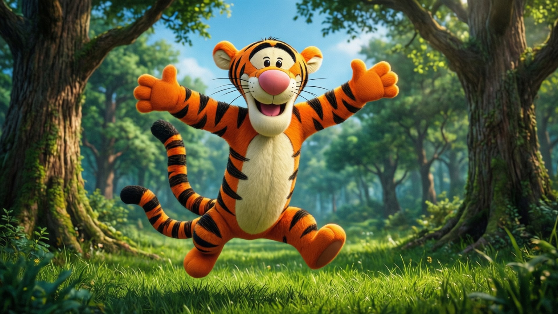 Bouncing Tigger Joy Fonds d'écran