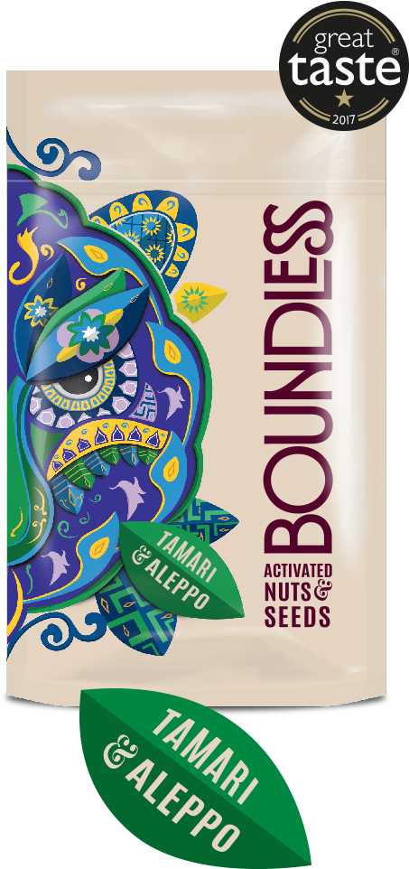 Boundless Activated Nuts Seeds Tamari Aleppo Packaging PNG