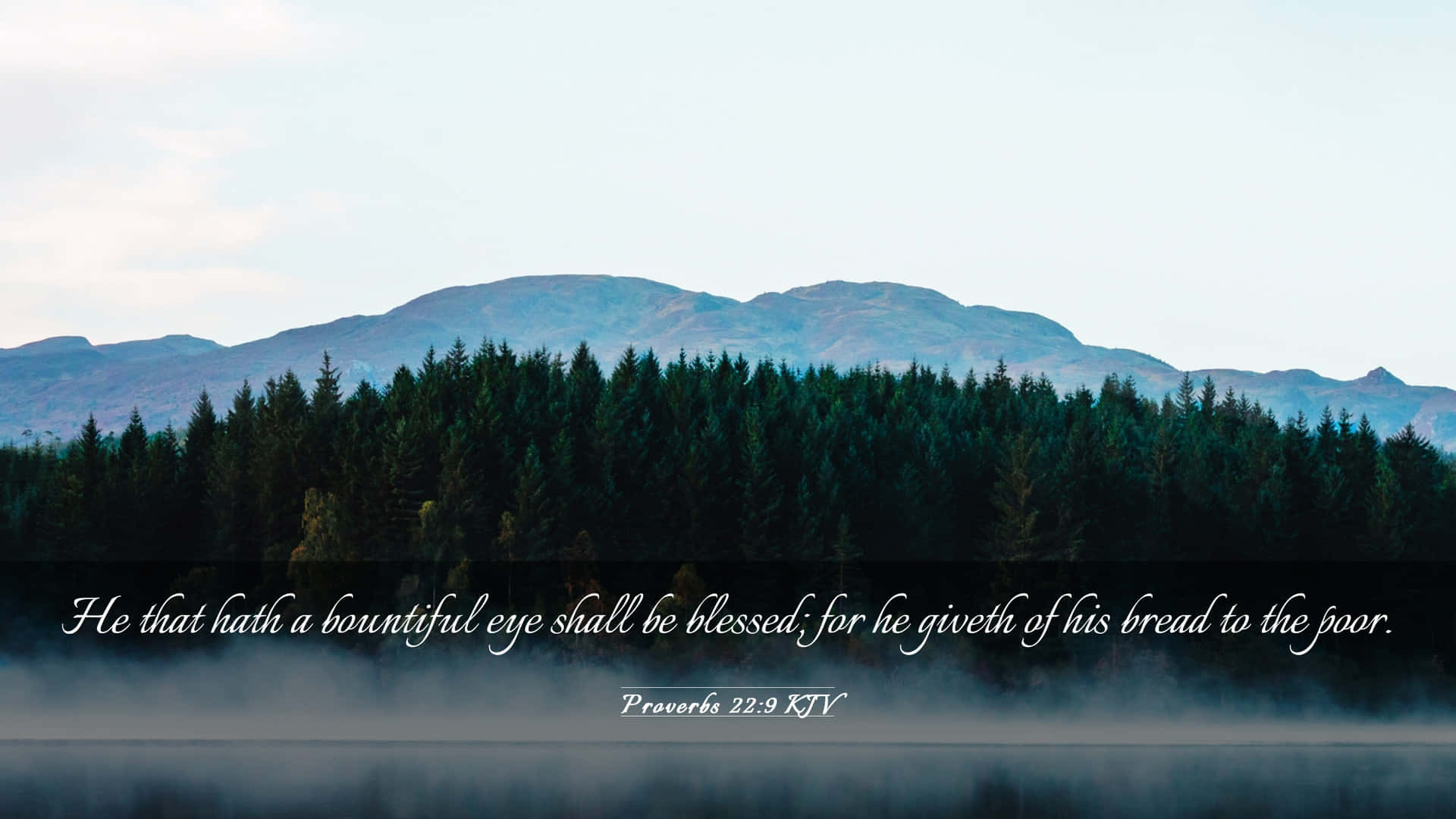 Bountiful Eye Blessing Proverbs229 Laptop Background Wallpaper