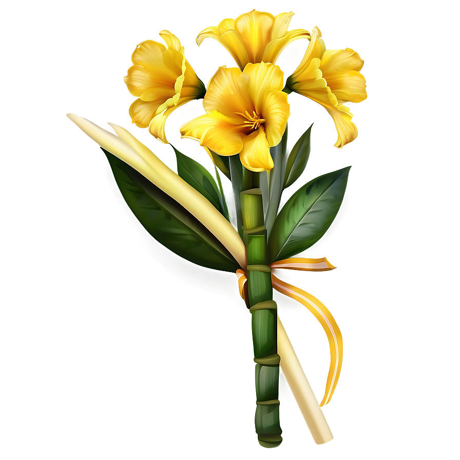 Bouquet Of Yellow Flowers Png Ucb PNG