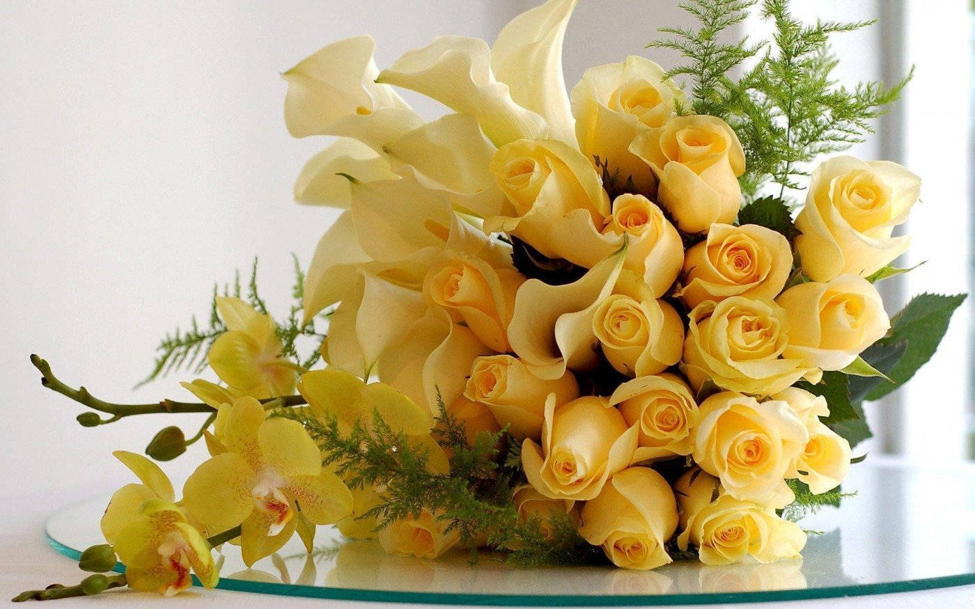 Bouquet Of Yellow Rose Wallpaper