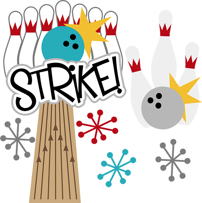 Bowling Strike Celebration Cartoon PNG
