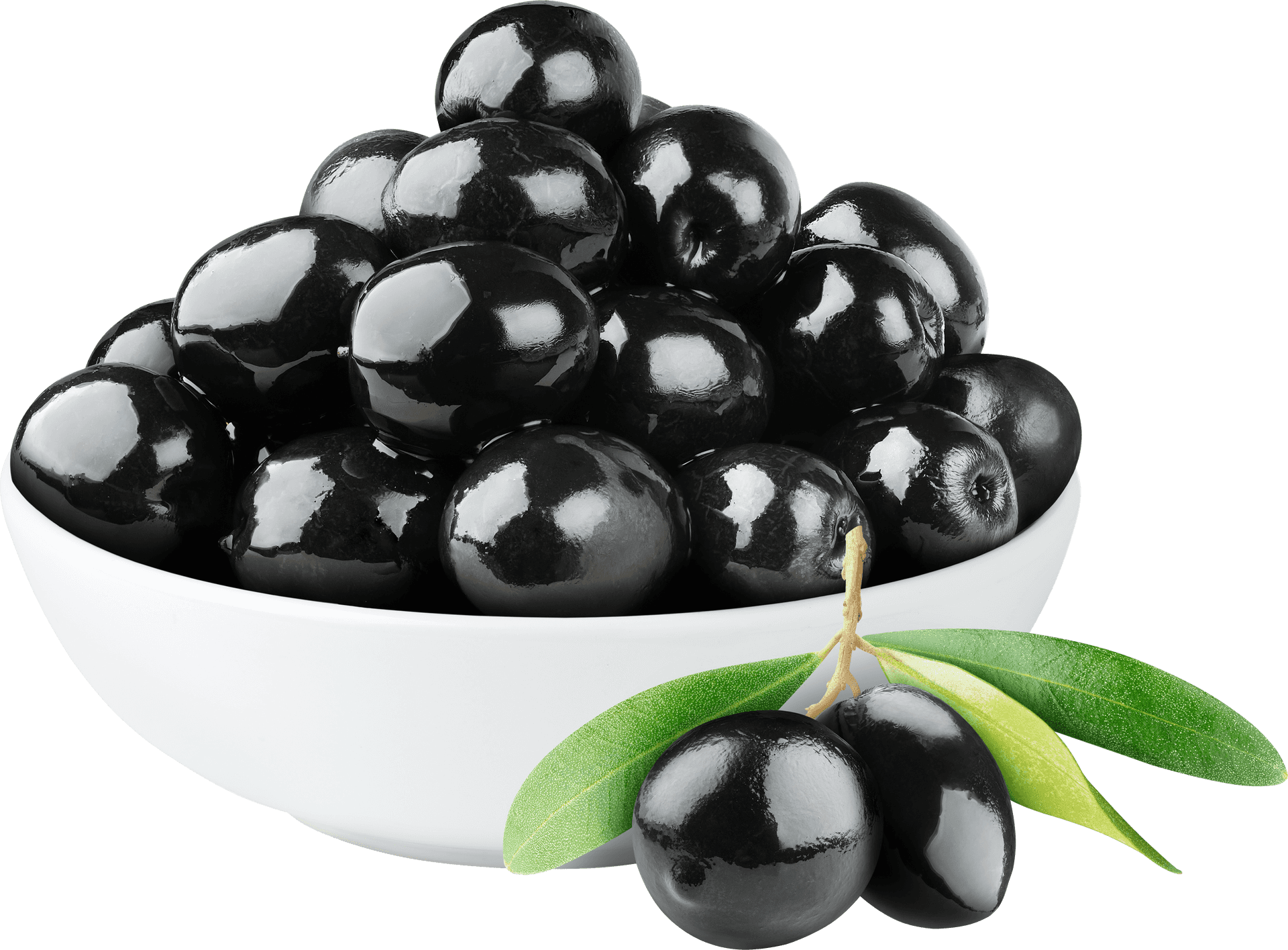 Bowlof Black Olives PNG