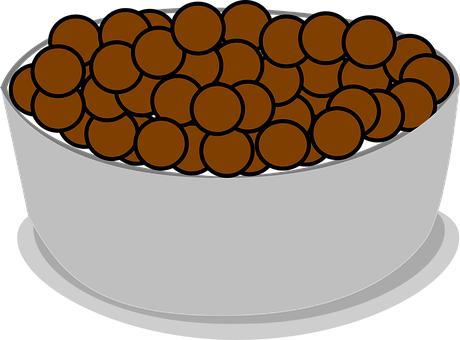Bowlof Chocolate Cereal Illustration PNG