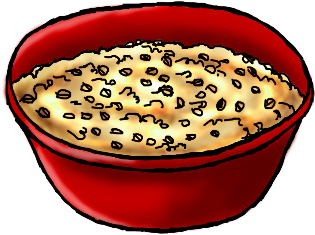 Bowlof Oatmeal Illustration PNG
