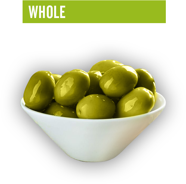 Bowlof Whole Green Olives PNG