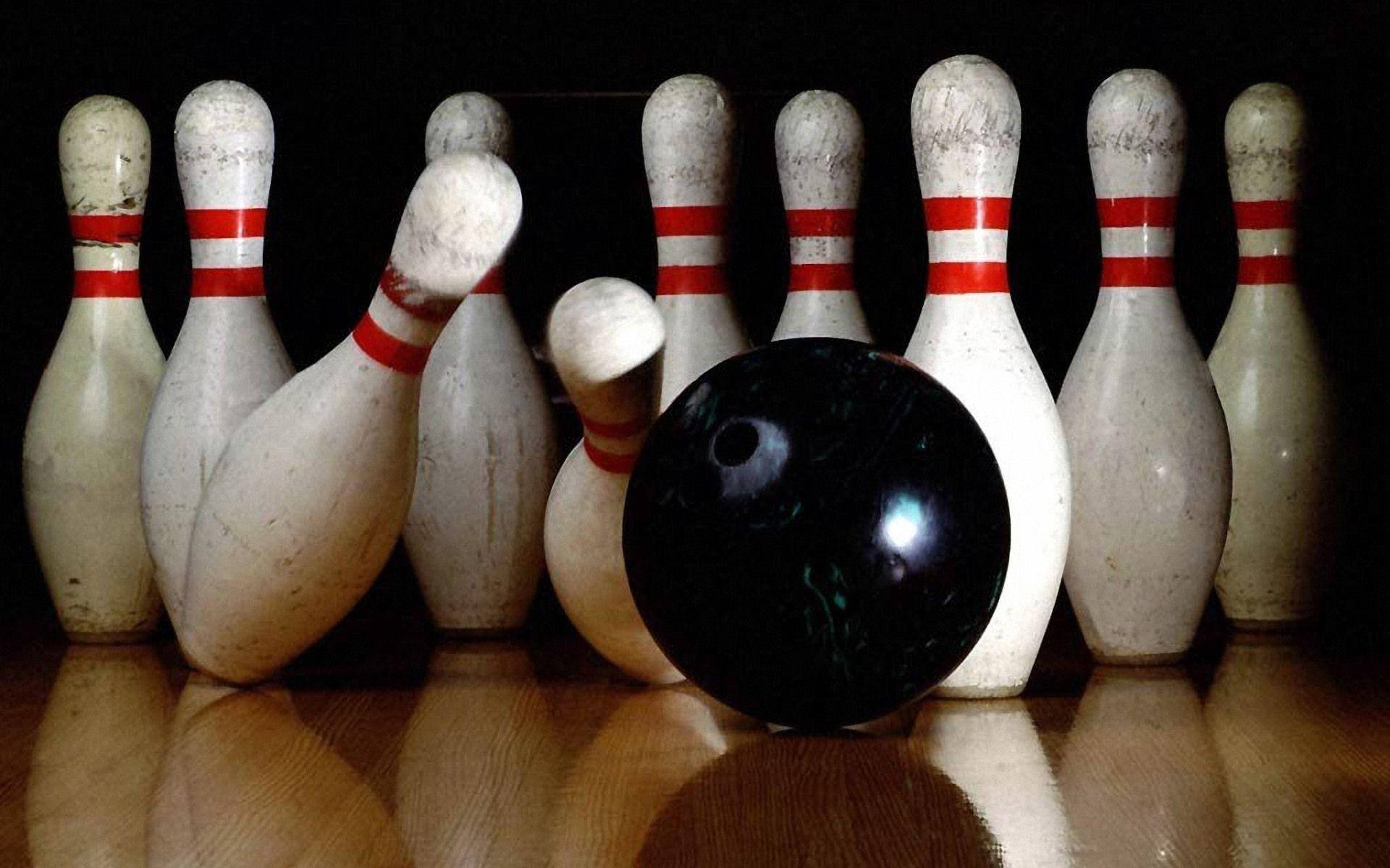 Kulisser Bowling Sæt stil som baggrund Wallpaper