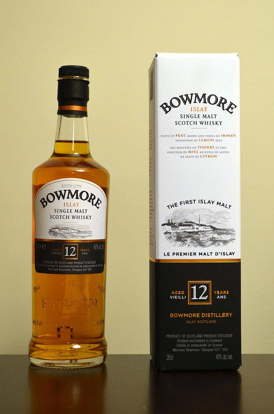 Bowmore12 Anni Scotch Sfondo