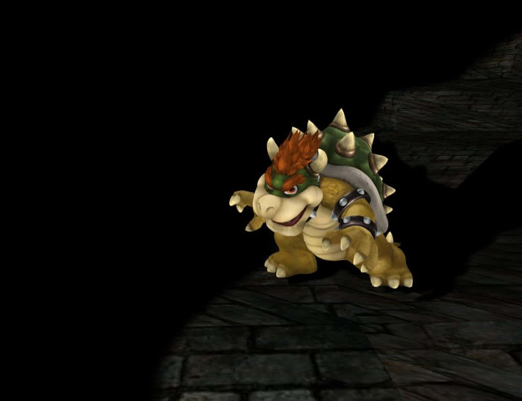 Ferocious King Bowser in Action Wallpaper
