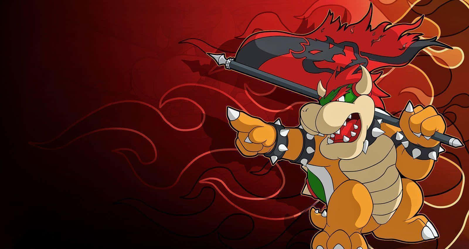 Ferocious King Bowser embarks on his quest for victory! Wallpaper