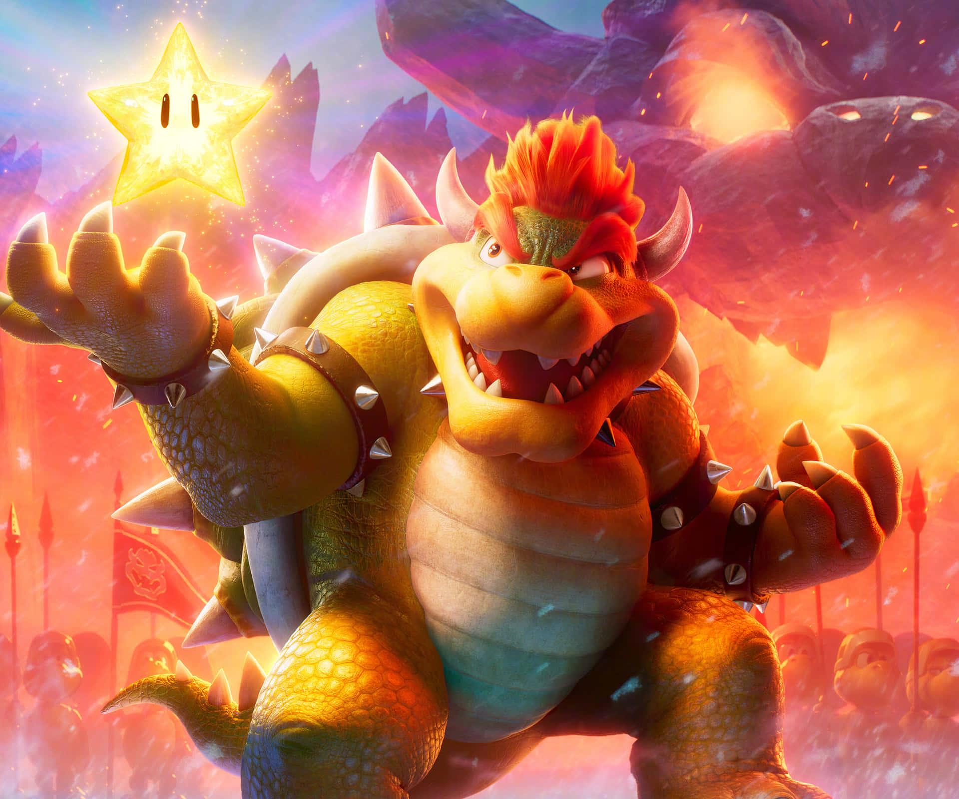 The Mighty King Bowser Reigns Supreme Wallpaper