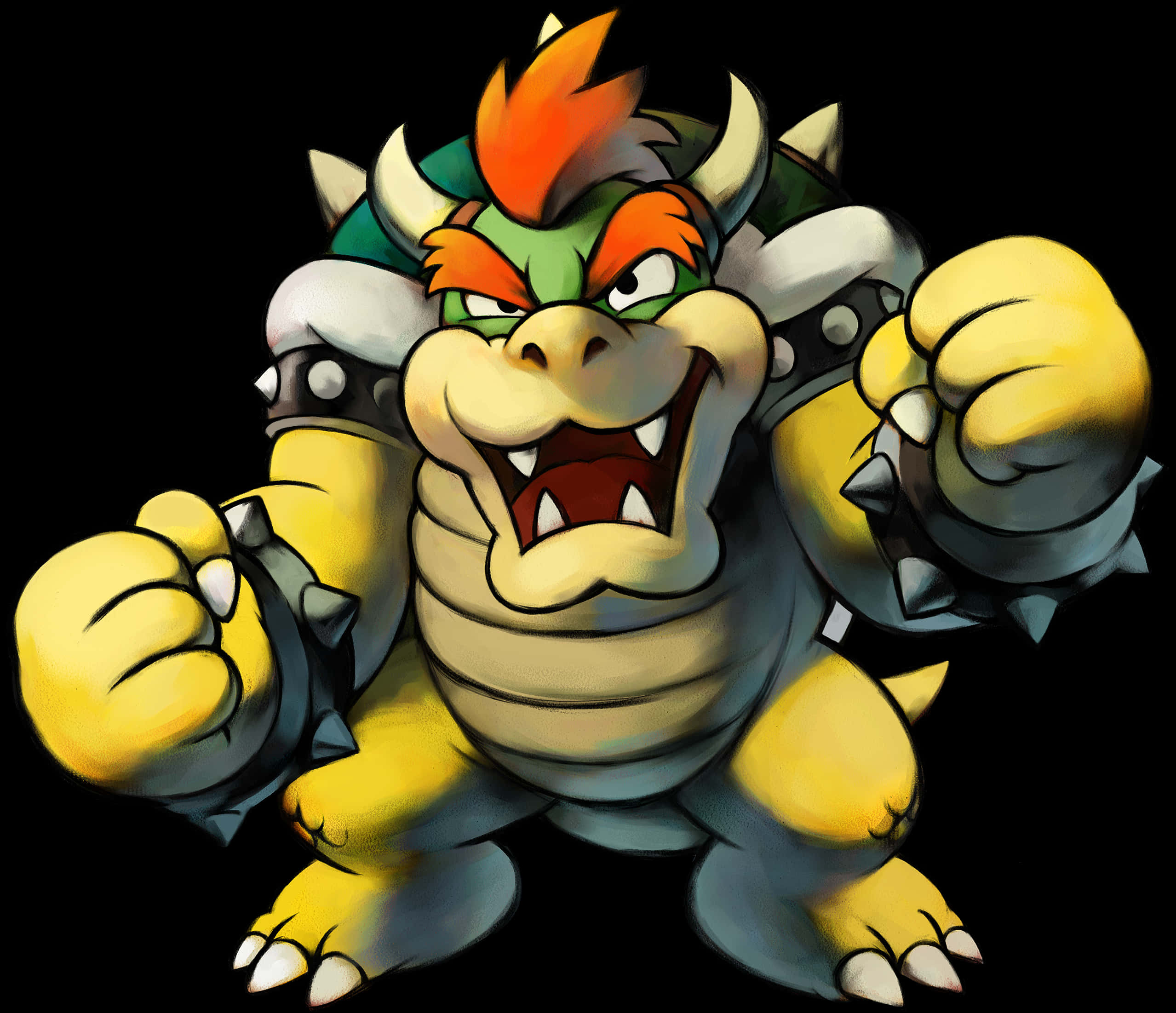 Bowser Fierce Stance PNG