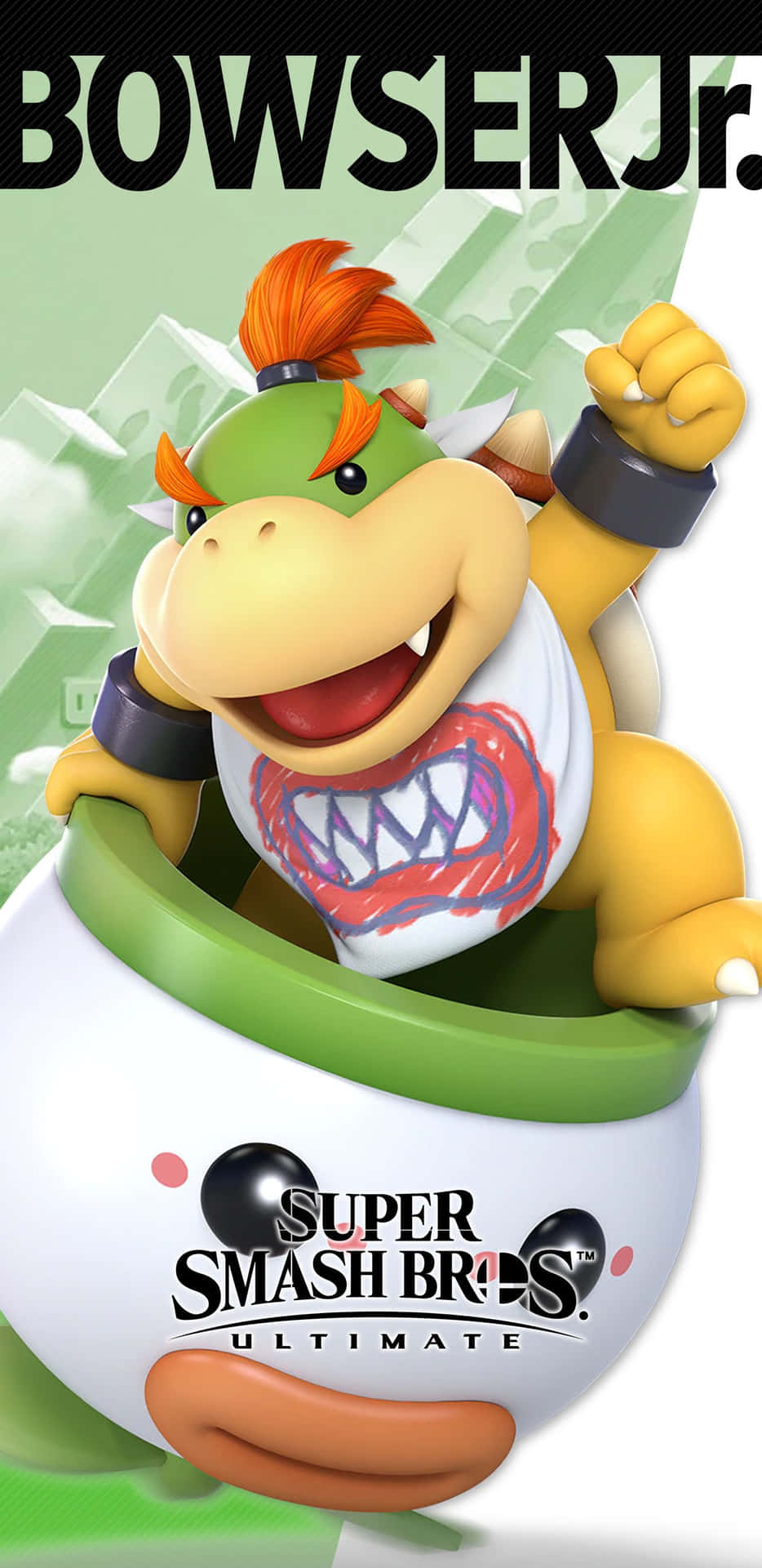 Bowser Jr. in Action - Display of Strength and Strategy Wallpaper
