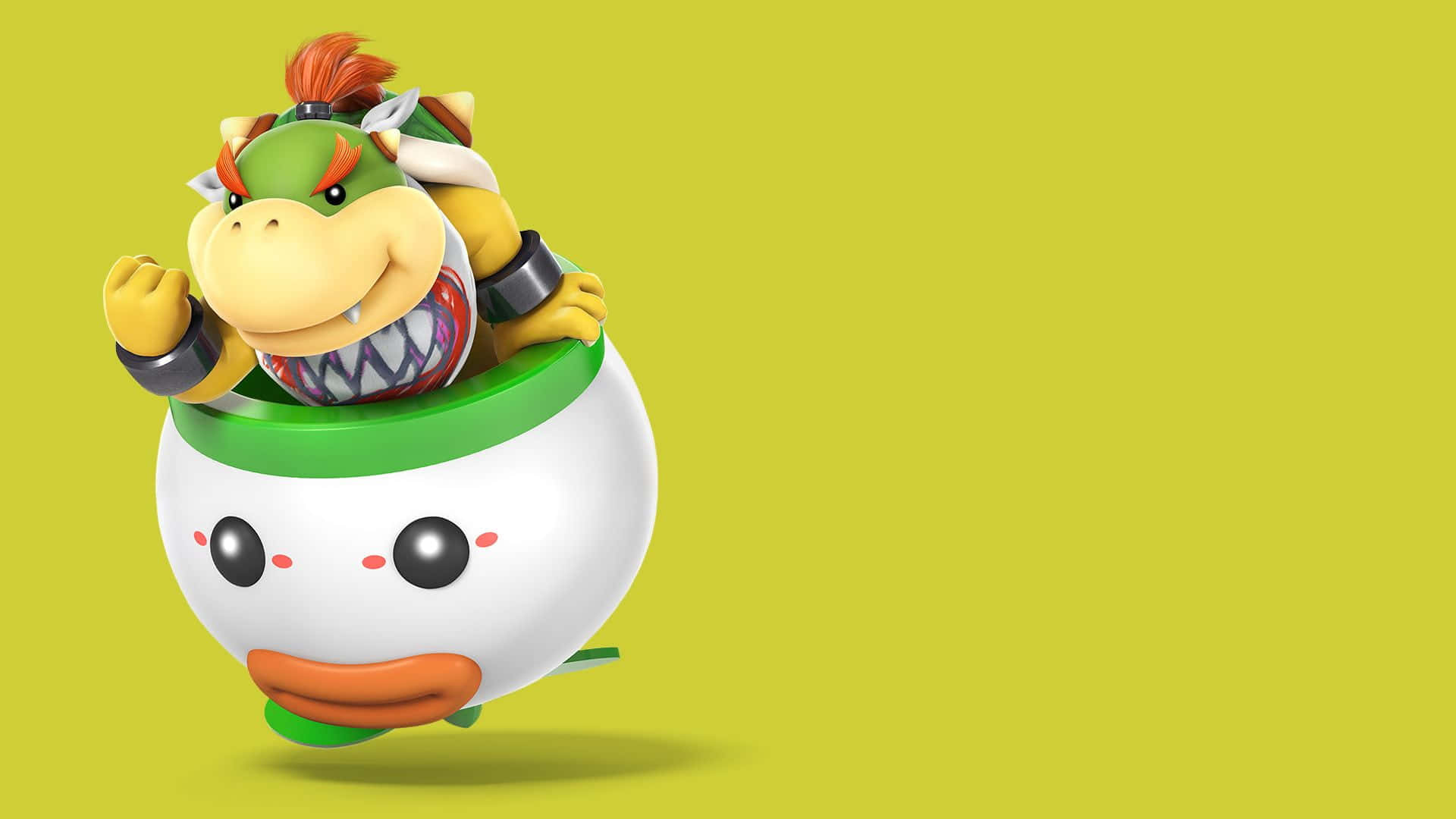 Bowser Jr. in action on an epic background Wallpaper