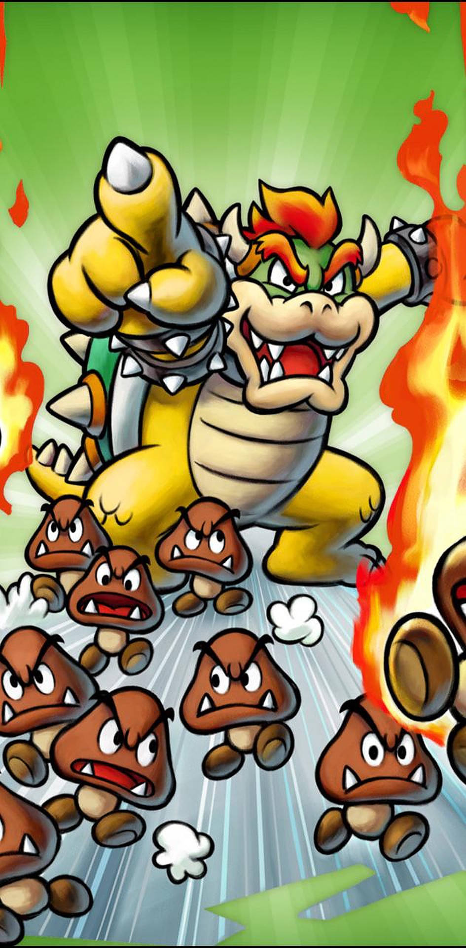 Bowser With Goombas Nintendo Characters