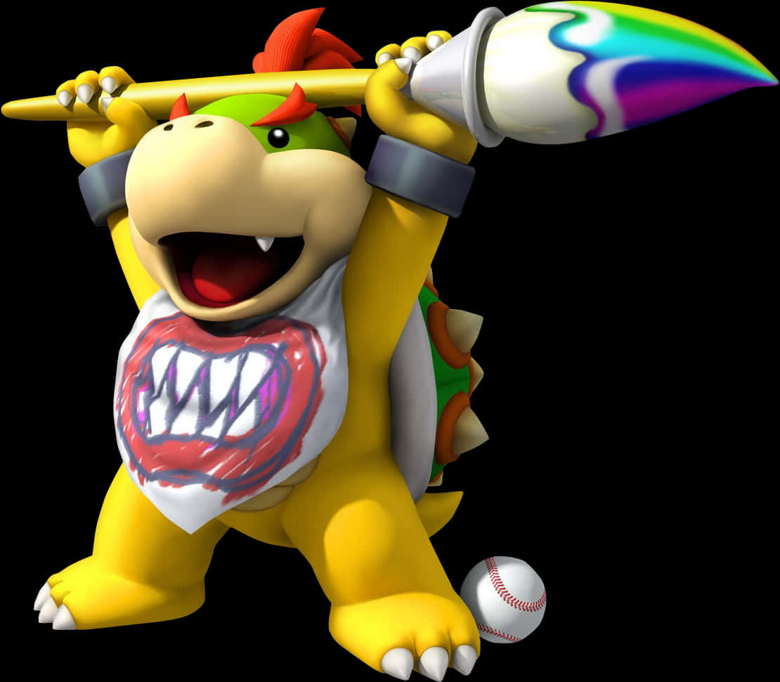 Bowser_ Baseball_ Fury PNG