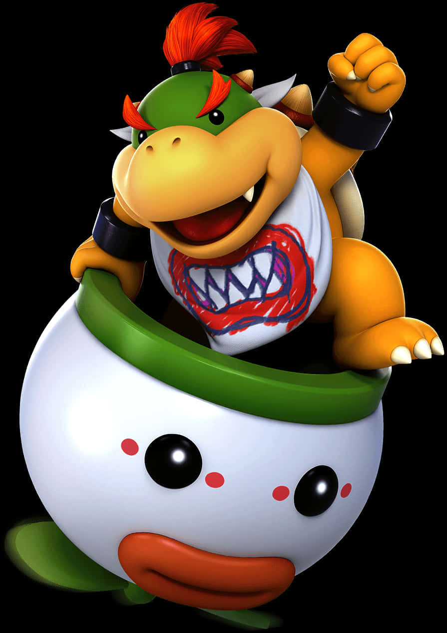 Bowser_ Jr_in_ Koopa_ Claw_ Car PNG