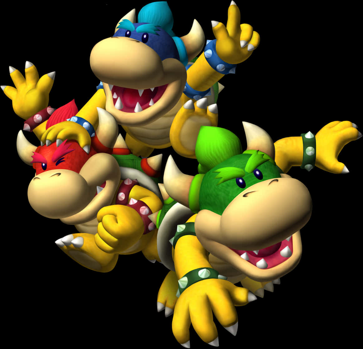 Bowser_and_ Koopalings_ Animated_ Characters PNG