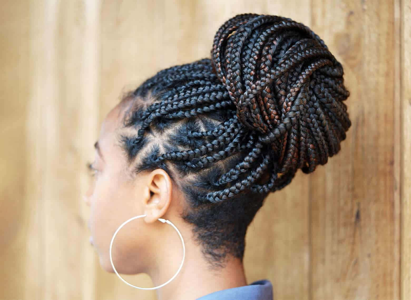 Download A Woman With Braids In Her Hair