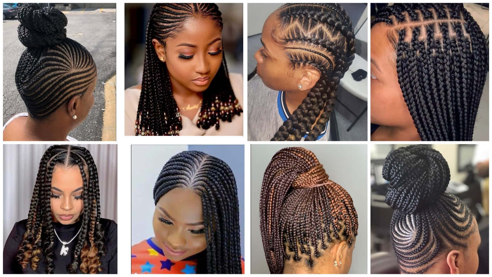 Stylish woman showcasing trendy box braids hairstyle 2021