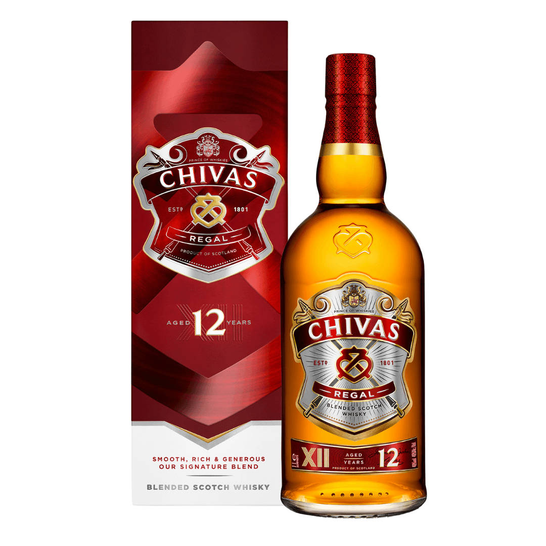 Schachtelmit Chivas Regal Whisky Wallpaper