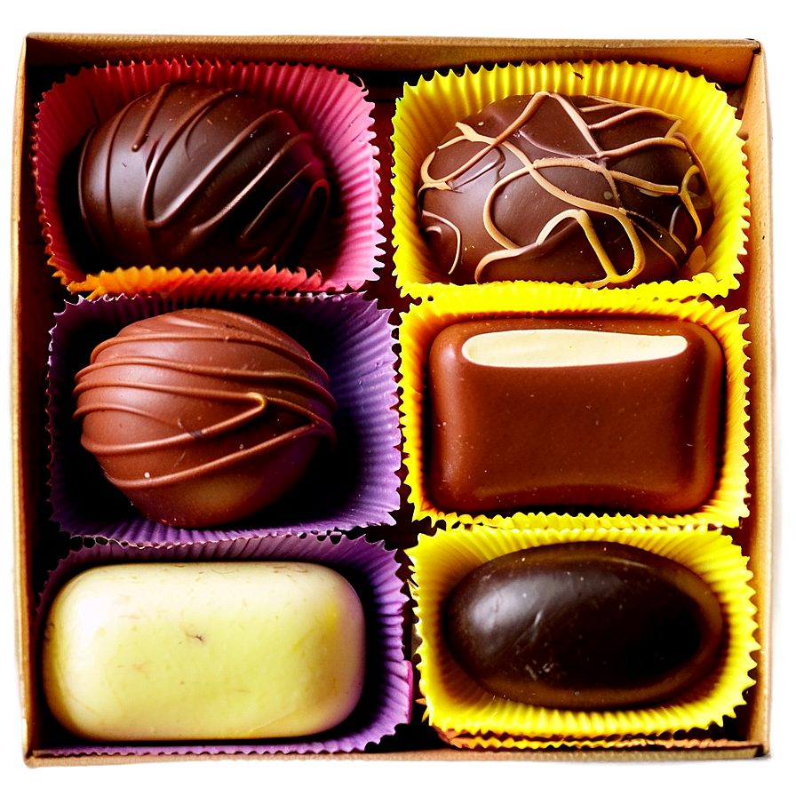 Box Of Chocolate Bonbons Png 89 PNG