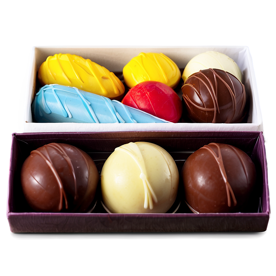 Box Of Chocolate Bonbons Png Nbd15 PNG